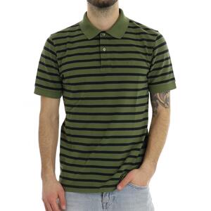 POLO STRIPES COLD DYE MILITARE